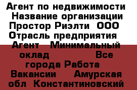 Агент по недвижимости › Название организации ­ Простор-Риэлти, ООО › Отрасль предприятия ­ Агент › Минимальный оклад ­ 140 000 - Все города Работа » Вакансии   . Амурская обл.,Константиновский р-н